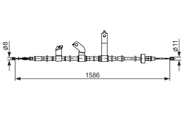 Bosch Handremkabel 1 987 482 847