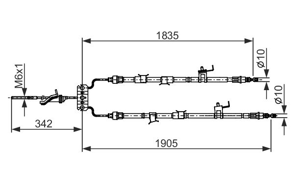 Bosch Handremkabel 1 987 482 851