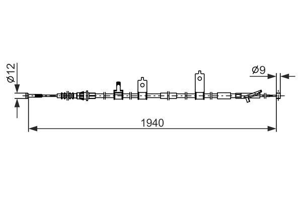 Handremkabel Bosch 1 987 482 852