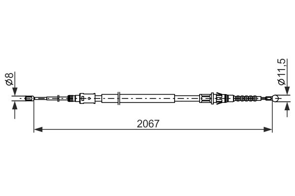 Handremkabel Bosch 1 987 482 869