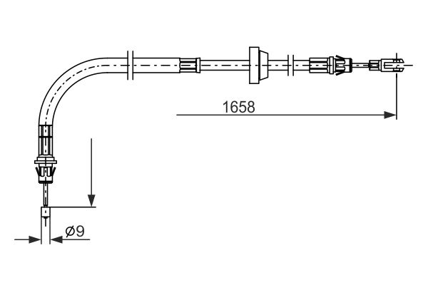 Handremkabel Bosch 1 987 482 879