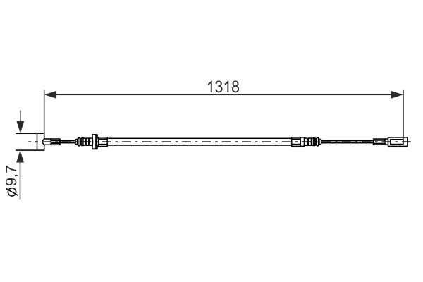 Bosch Handremkabel 1 987 482 893
