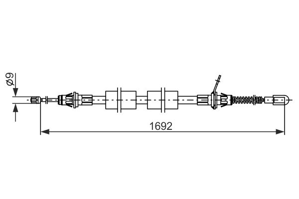 Handremkabel Bosch 1 987 482 925