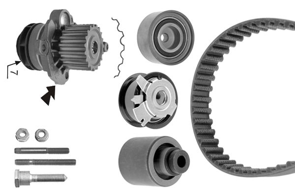 Distributieriem kit inclusief waterpomp Bosch 1 987 948 882