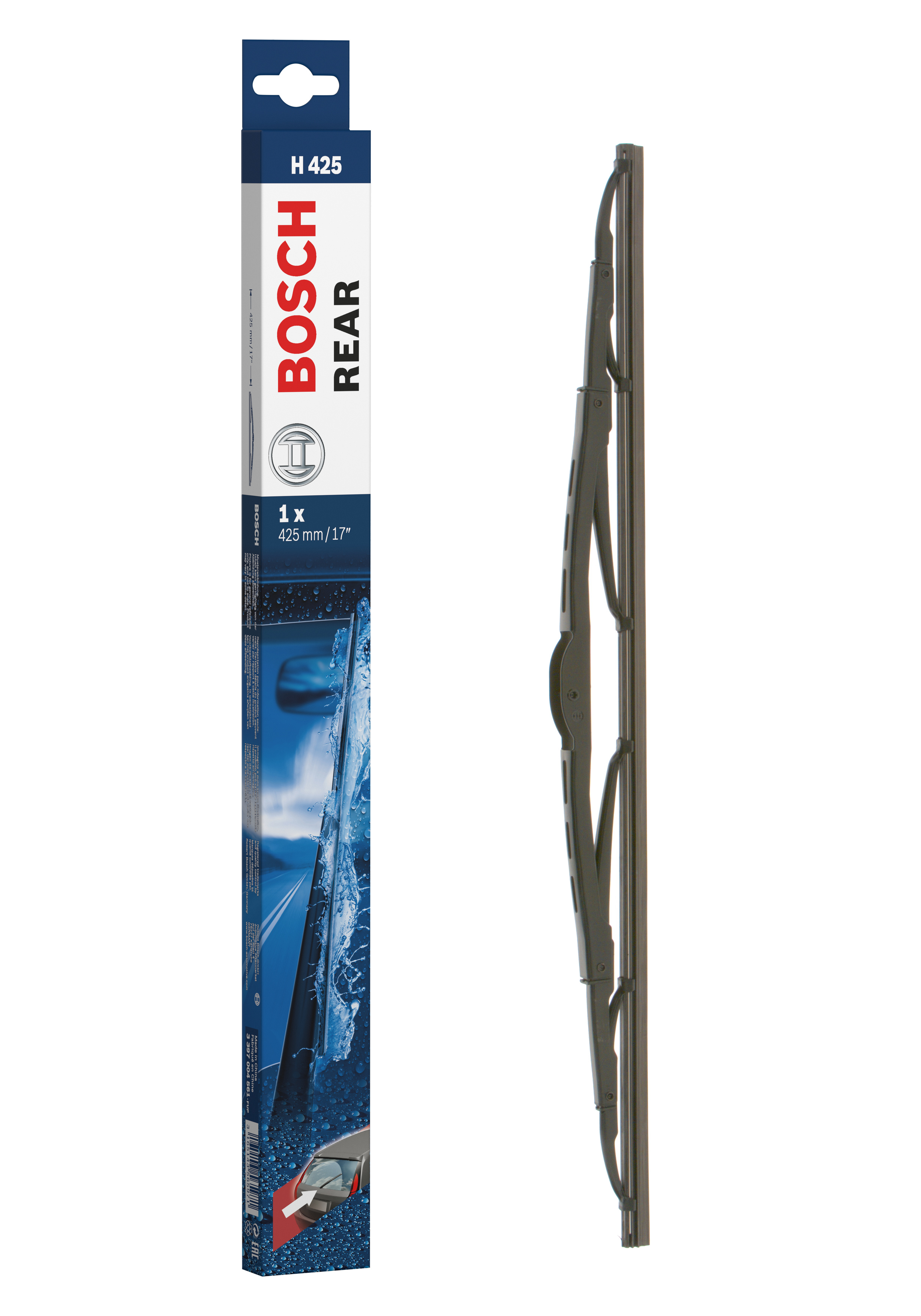 Ruitenwisserblad Bosch 3 397 004 561 - Bosch H425 - Ruitenwisser Rear - Lengte: 425 mm - wisserblad achter