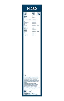Bosch Ruitenwisserblad 3 397 004 759