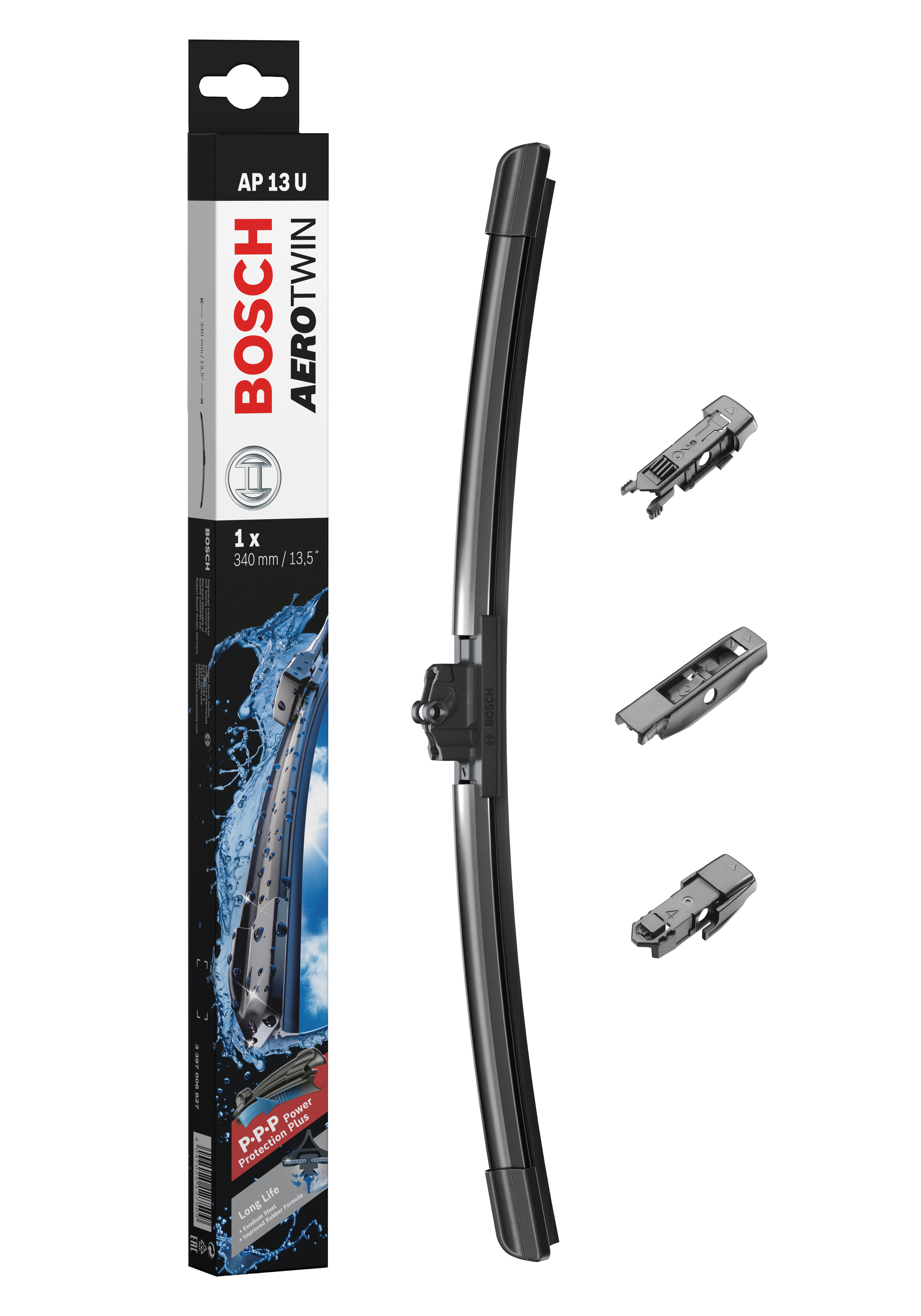 Ruitenwisserblad Bosch 3 397 006 827 - Bosch AP13U - Ruitenwisser Aerotwin - Lengte: 340 mm - enkele wisser voor