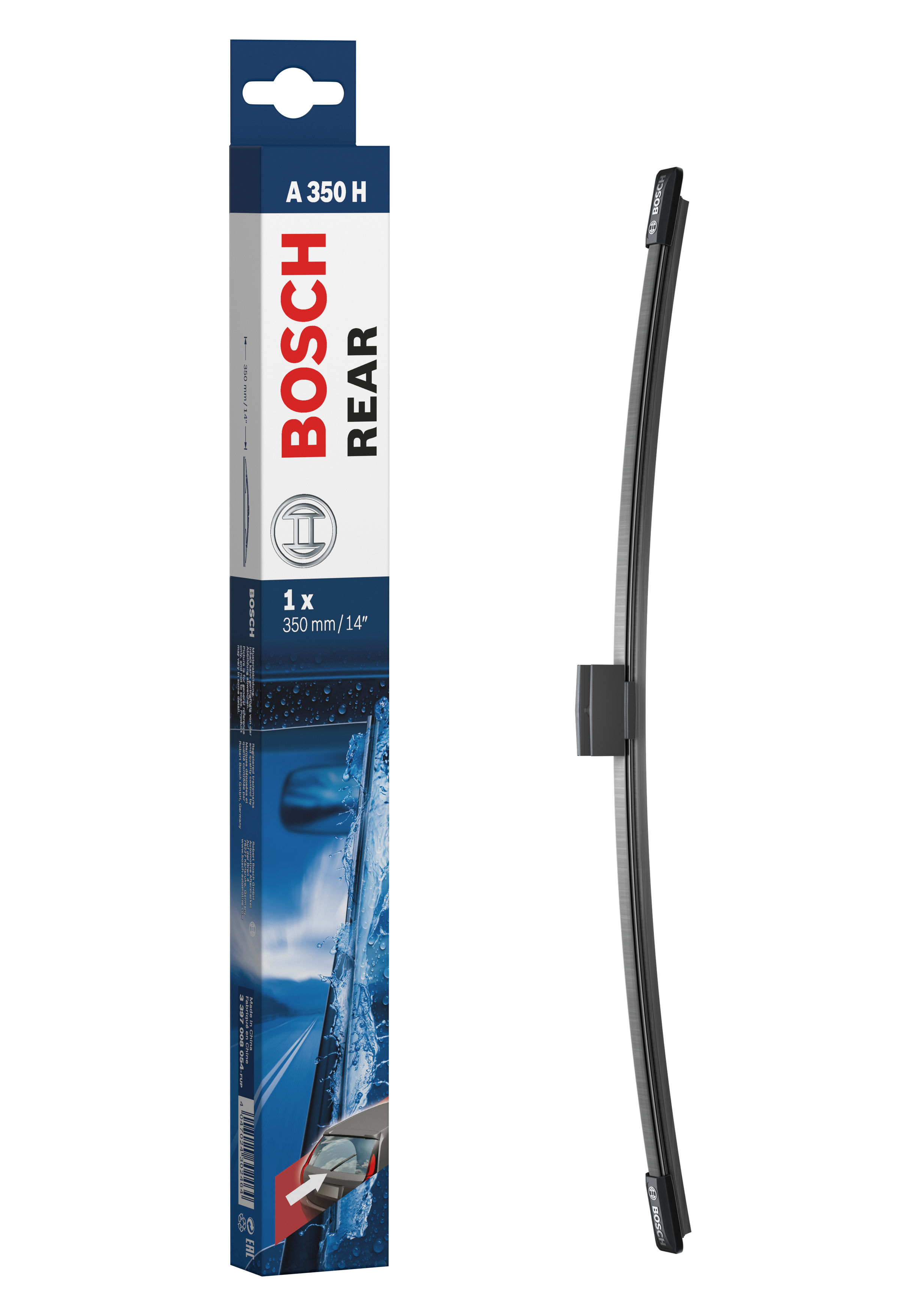 Ruitenwisserblad Bosch 3 397 008 054 - Bosch A350H - Ruitenwisser Rear - Lengte: 350 mm - wisserblad achter