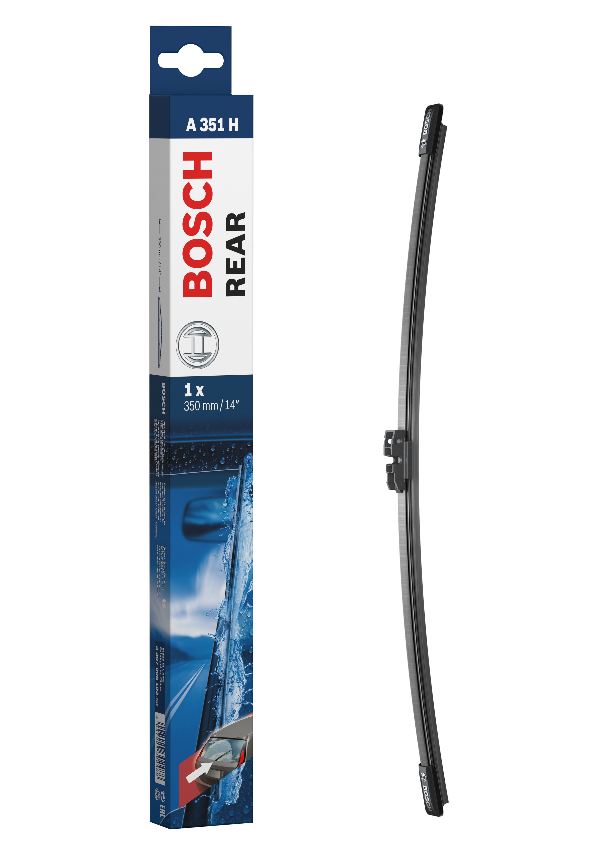 Ruitenwisserblad Bosch 3 397 008 192 - Bosch A351H - Ruitenwisser Rear - Lengte: 350 mm - wisserblad achter