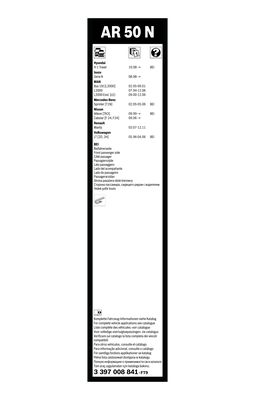 Bosch Ruitenwisserblad 3 397 008 841