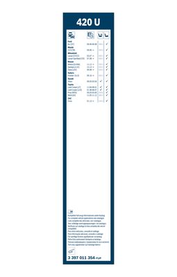 Bosch Ruitenwisserblad 3 397 011 354