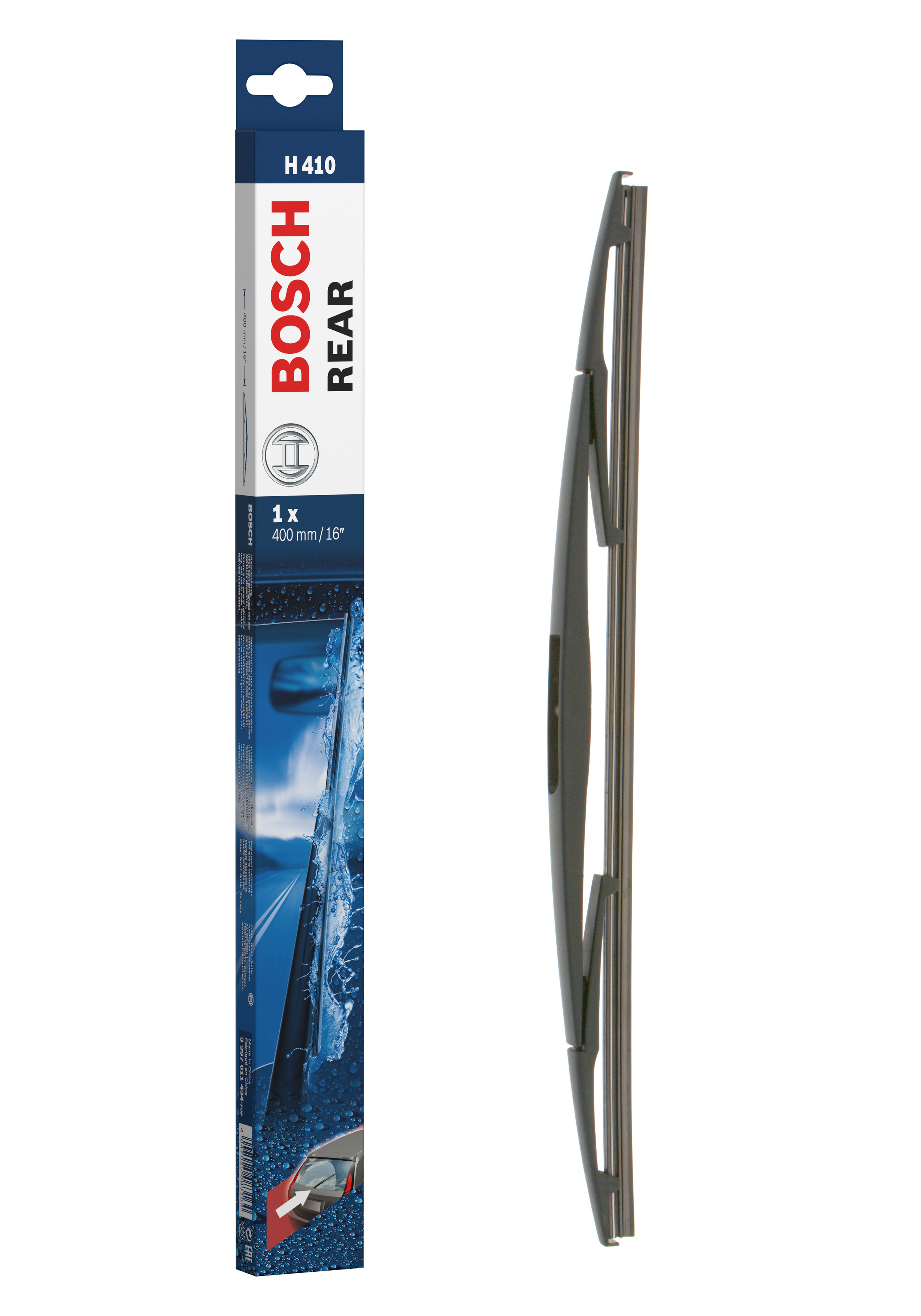 Ruitenwisserblad Bosch 3 397 011 434 - Bosch H410 - Ruitenwisser Rear - Lengte: 400 mm - wisserblad achter