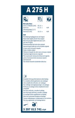 Bosch Ruitenwisserblad 3 397 013 741
