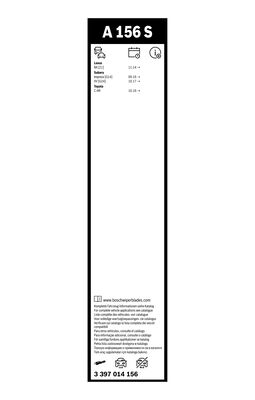 Bosch Ruitenwisserblad 3 397 014 156