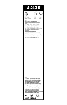 Bosch Ruitenwisserblad 3 397 014 213