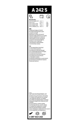 Bosch Ruitenwisserblad 3 397 014 242