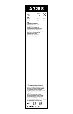 Bosch Ruitenwisserblad 3 397 014 725