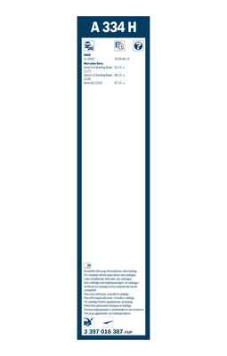 Bosch Ruitenwisserblad 3 397 016 387