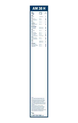 Bosch Ruitenwisserblad 3 397 016 508