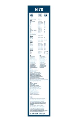 Bosch Ruitenwisserblad 3 397 018 170