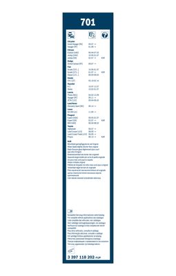 Bosch Ruitenwisserblad 3 397 118 202