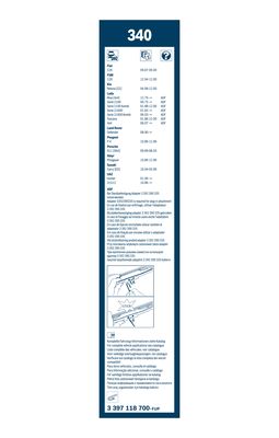 Bosch Ruitenwisserblad 3 397 118 700