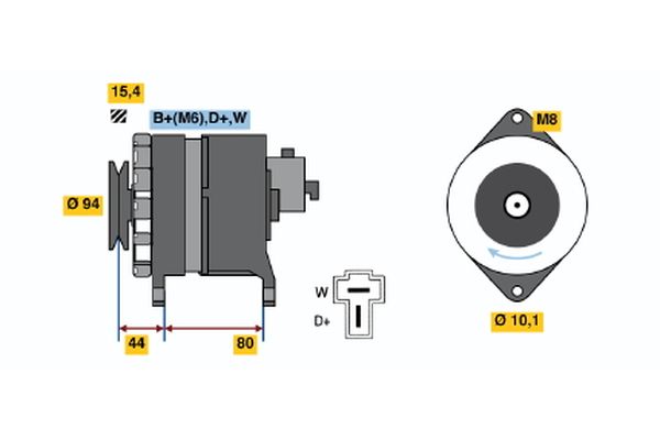 Alternator/Dynamo Bosch 9 120 334 640