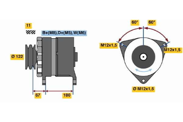 Alternator/Dynamo Bosch 9 120 456 048