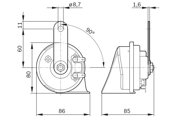 Bosch Luchthoorn  9 320 335 113