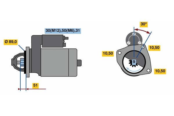 Starter Bosch F 002 G20 486