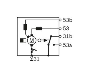 Bosch Ruitenwissermotor F 006 B20 047