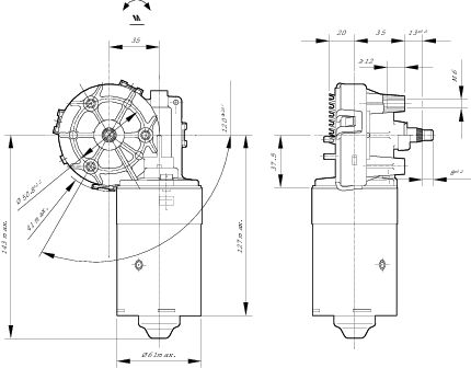Bosch Ruitenwissermotor F 006 B20 048