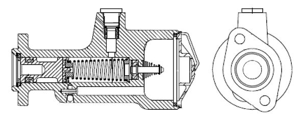 Hoofdkoppelingscilinder Bosch F 026 005 006