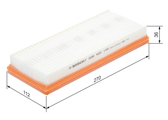 Luchtfilter Bosch F 026 400 144