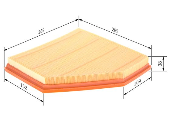 Luchtfilter Bosch F 026 400 270