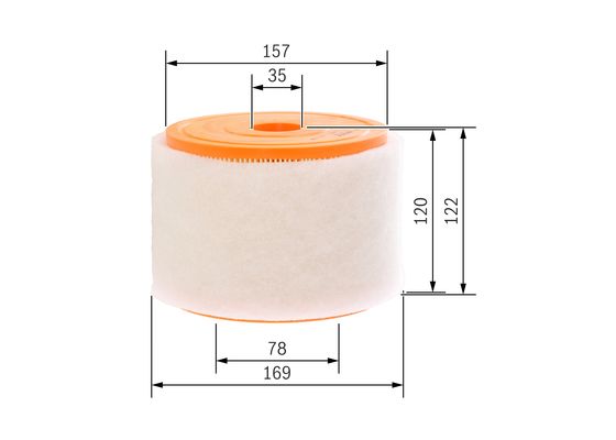 Luchtfilter Bosch F 026 400 289