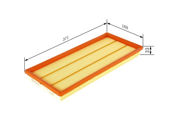 Luchtfilter Bosch F 026 400 326