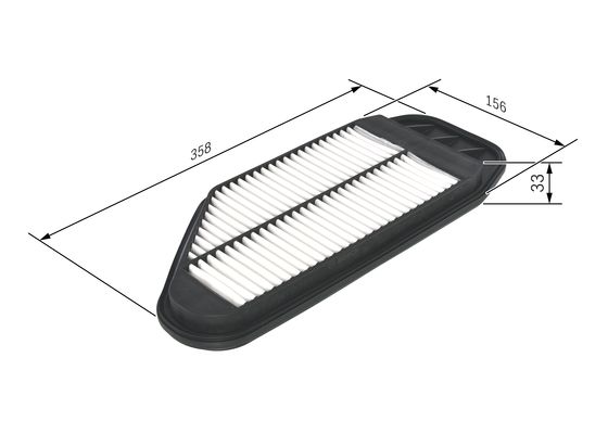 Luchtfilter Bosch F 026 400 349