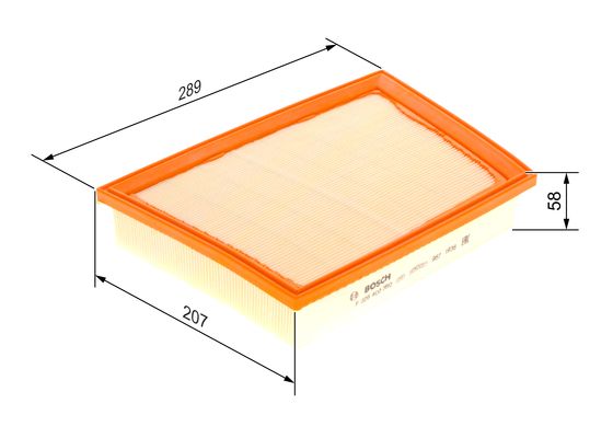 Luchtfilter Bosch F 026 400 360