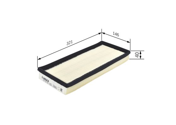 Luchtfilter Bosch F 026 400 452