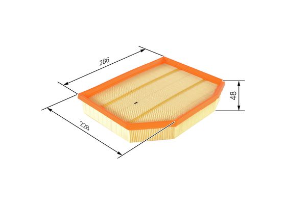 Luchtfilter Bosch F 026 400 463