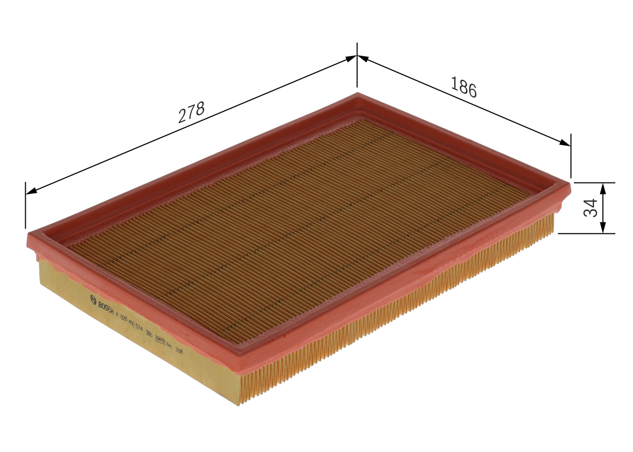 Luchtfilter Bosch F 026 400 574