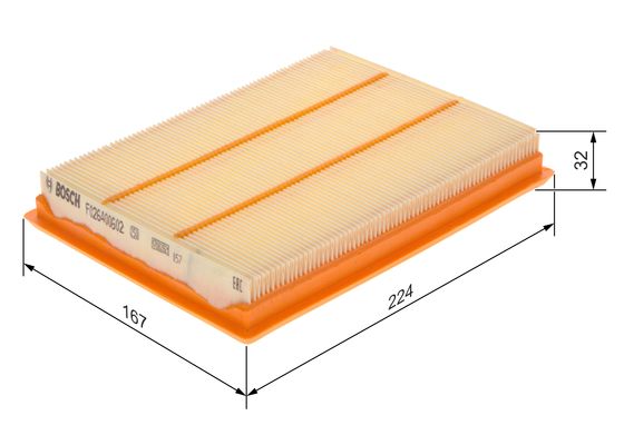 Luchtfilter Bosch F 026 400 602