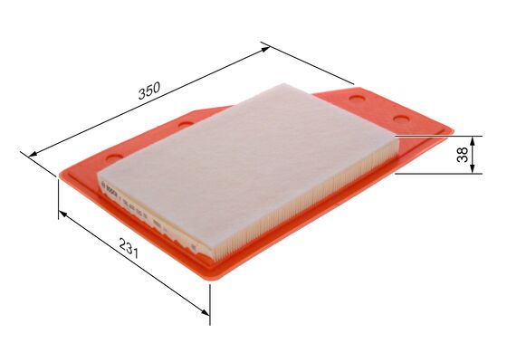 Luchtfilter Bosch F 026 400 635