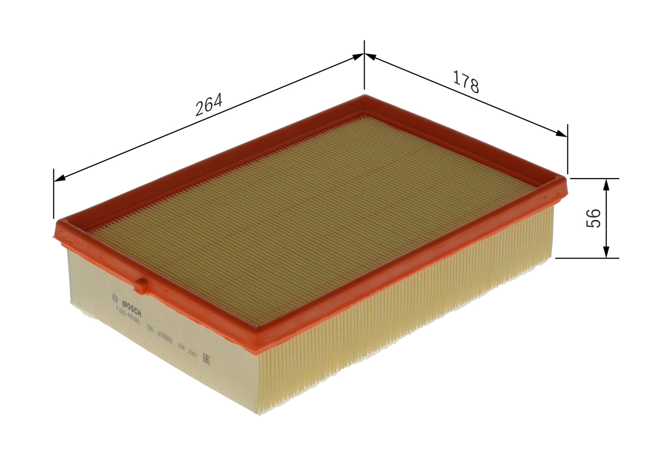 Luchtfilter Bosch F 026 400 693