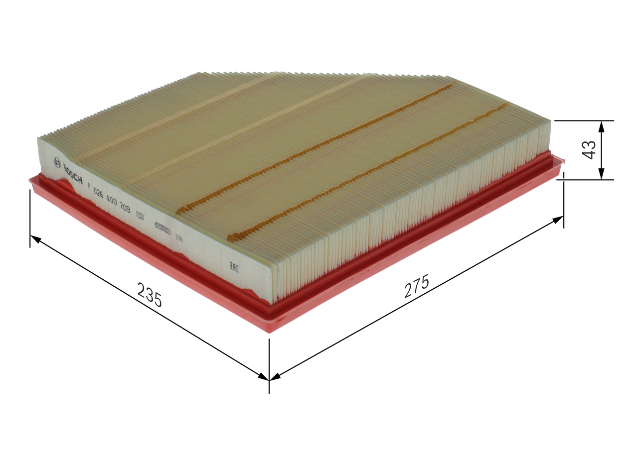 Luchtfilter Bosch F 026 400 709
