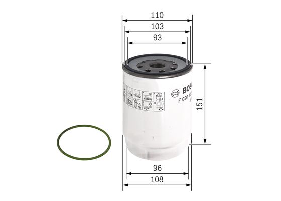 Bosch Brandstoffilter F 026 402 039