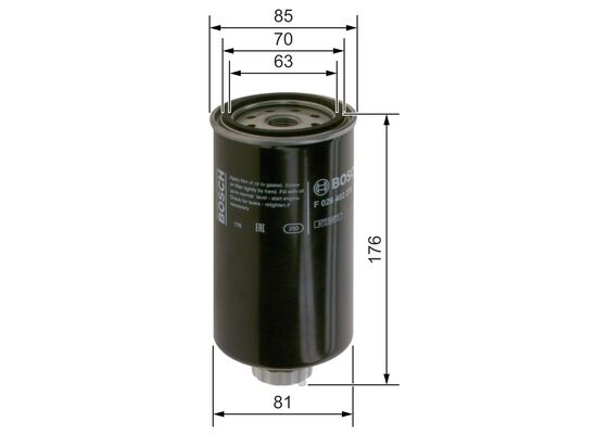 Bosch Brandstoffilter F 026 402 270