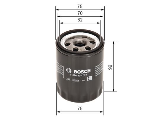 Oliefilter Bosch F 026 407 027