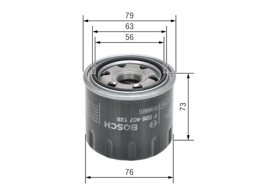 Bosch Oliefilter F 026 407 128